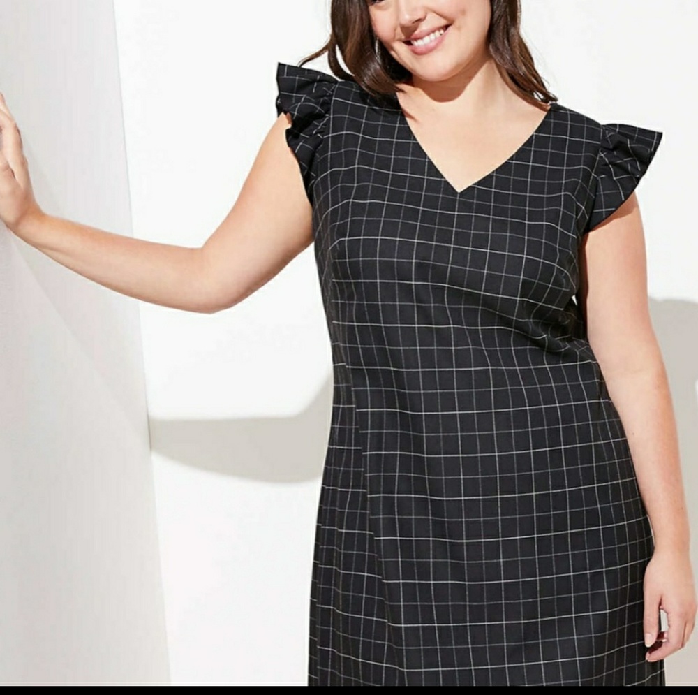 LOFT Windowpane Dress